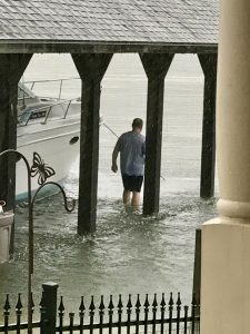 Lake Conroe flooding during Hurricane Harvey